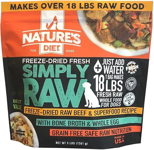 Nature's Diet Simply Raw® Freeze-Dried Raw-freeze dried raw dog food