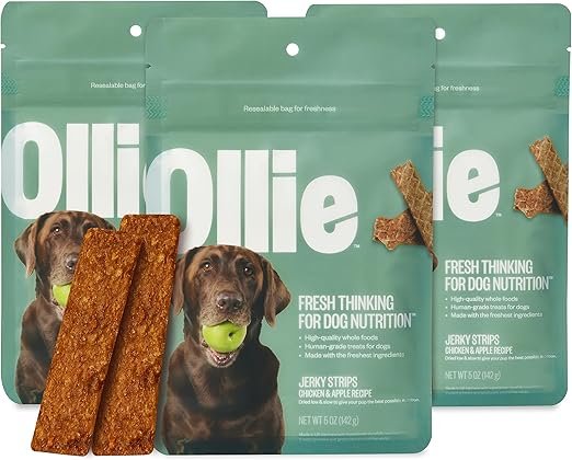 Ollie Chicken and Apple Recipe Jerky Dog Treats