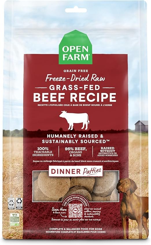 Open Farm Freeze Dried Raw Patties for Dogs