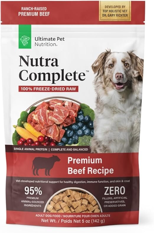 ULTIMATE PET NUTRITION Nutra Complete Raw Freeze Dried Dog Food - freeze dried dog food