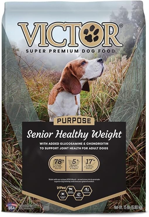 Victor Super Premium Dog Food – Purpose - Senior Healthy Weight-victor dog food